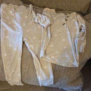 Cozy Kids Pajama Set in Cream